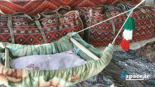 نمای داخل چادر عشایری مجتمع گردشگري بوم گردي رحيمي - برازجان - بوشهر
